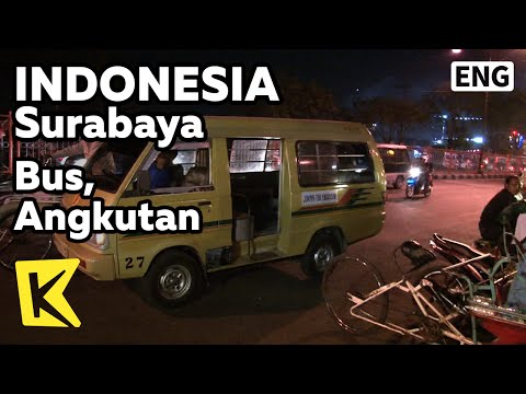【K】Indonesia Travel-Buton[인도네시아 여행-수라바야]노선 없는 버스, 앙꼬딴/Angkutan/Bus/Transportation