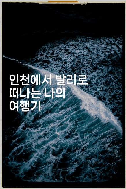 인천에서 발리로 떠나는 나의 여행기-인도네시아나