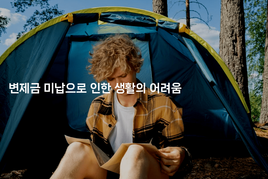 변제금 미납으로 인한 생활의 어려움-인도네시아나