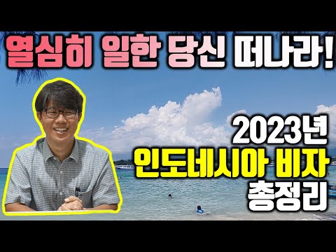 2023년 버전 인도네시아 비자 총정리 | 무비자, 도착비자, 단수비자, 단기체류비자, 은퇴비자, 세컨홈비자 등