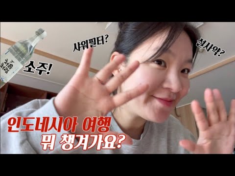 vlog. 여행준비. 짐싸는브이로그. 말많음주의. 인도네시아. 물갈이. 발리벨리. 자카르타. 여행비상약. 샤워필터. 아이와함께해외여행.