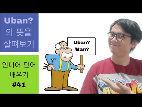 인도네시아어 단어 배우기 41 : 'Uban'이라는 단어의 뜻을 살펴보겠습니다 ???‍?